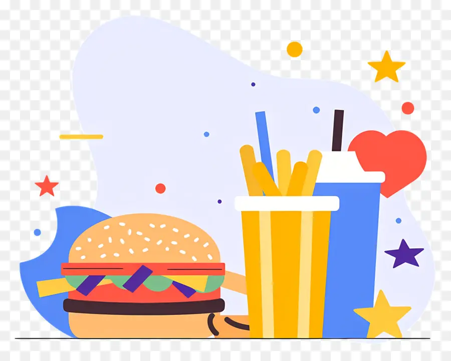 Comida Rápida，Burger PNG