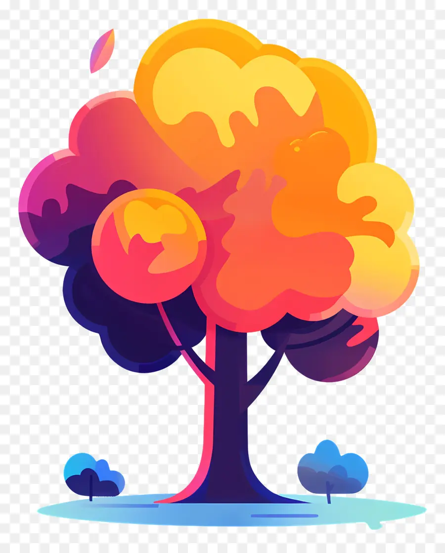 Árbol，Colorido árbol PNG