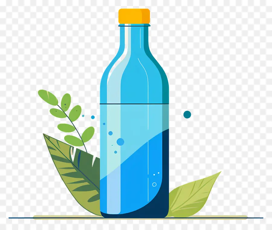 Botella Azul，Botella De Plástico PNG
