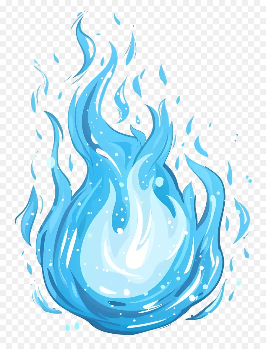 Bola De Fuego Azul，Llama PNG