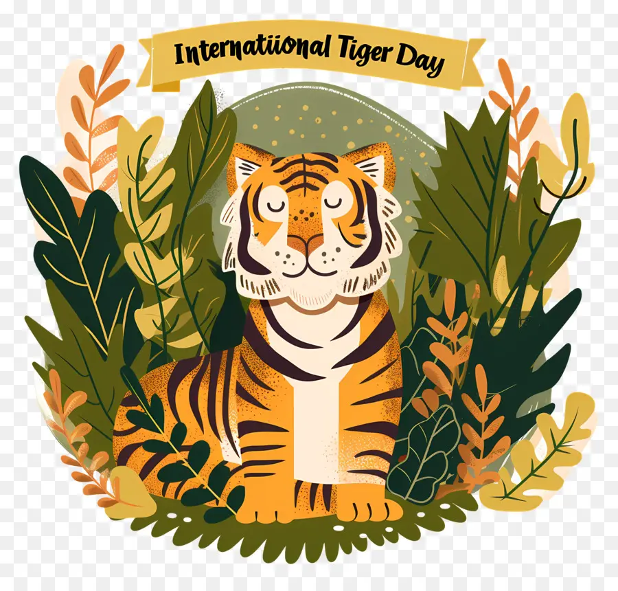 Día Internacional Del Tigre，Cartoon Tiger PNG