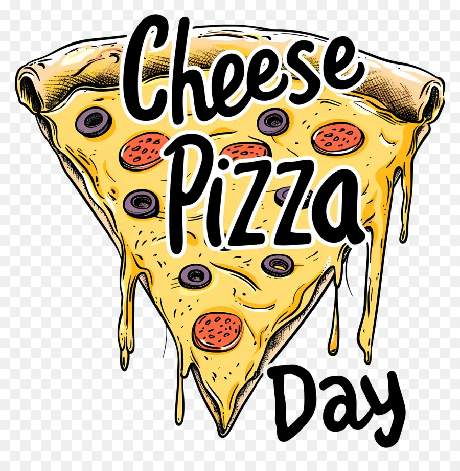 La Pizza De Queso De Día，Pizza PNG