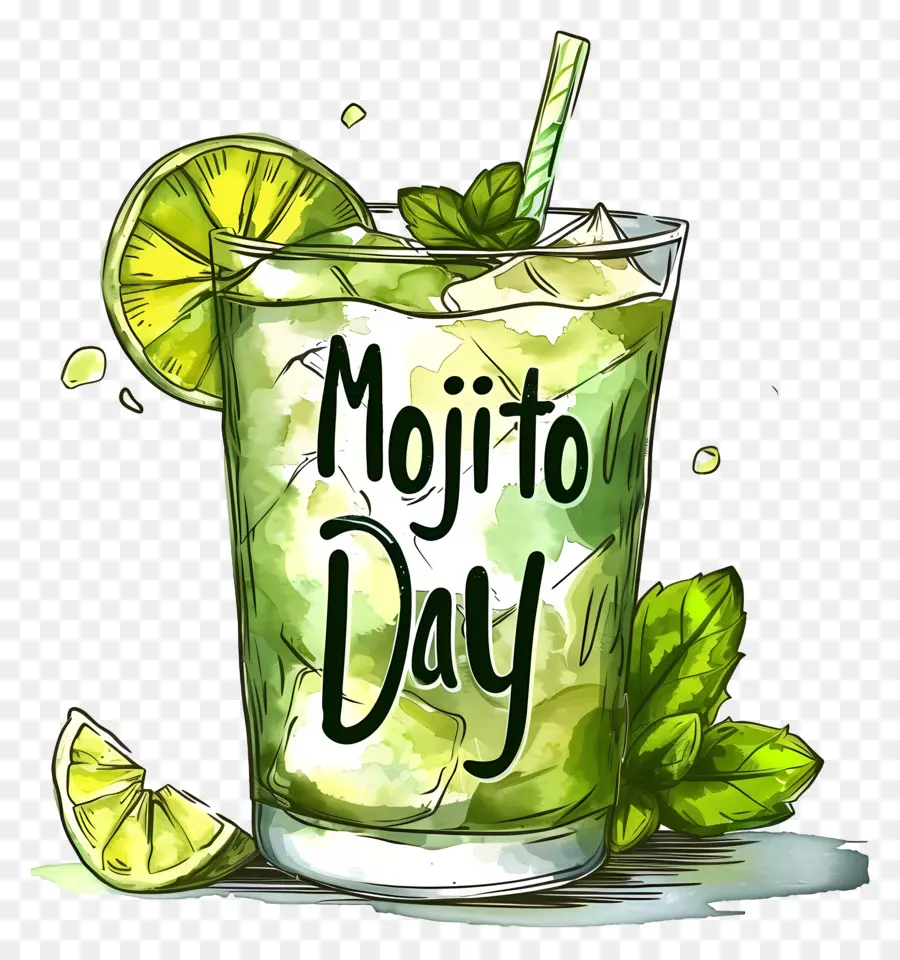 Día De Mojito，Coctel PNG