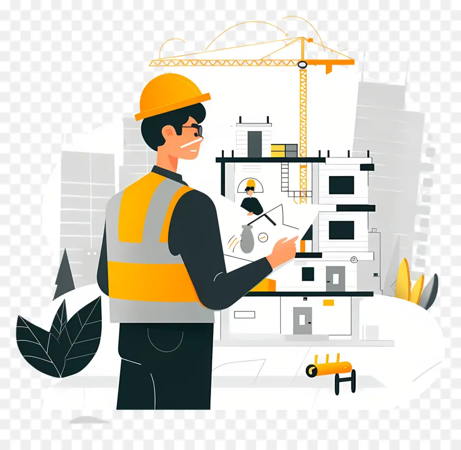 Arquitecto，Trabajador De La Construcción PNG