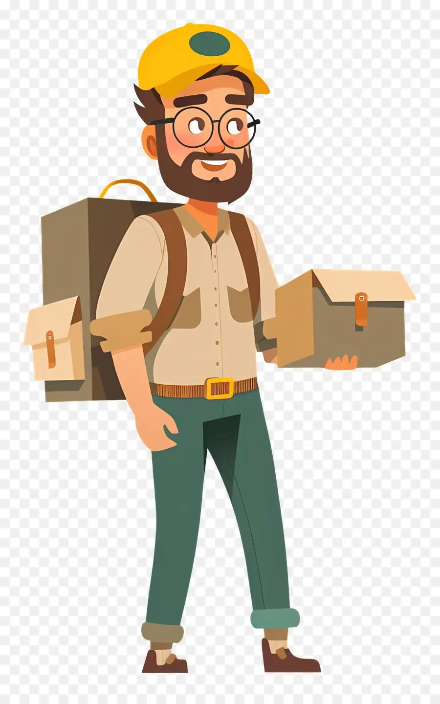 Trabajador De Correos，Hombre De Entrega PNG