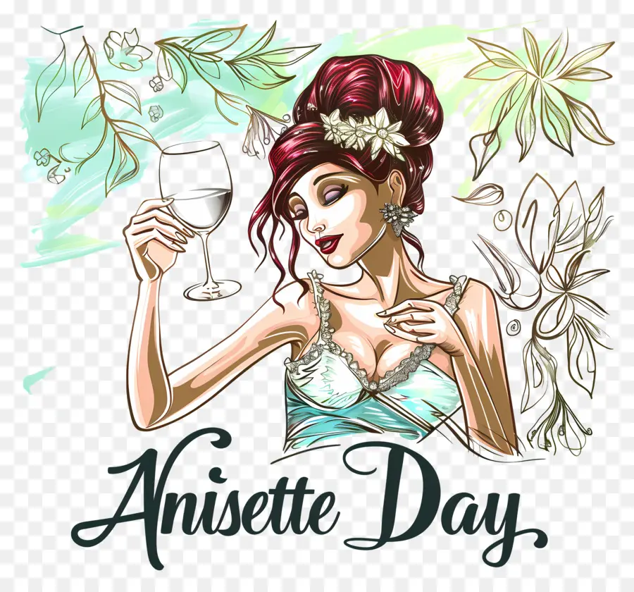 Día De Anisette，Mujer PNG