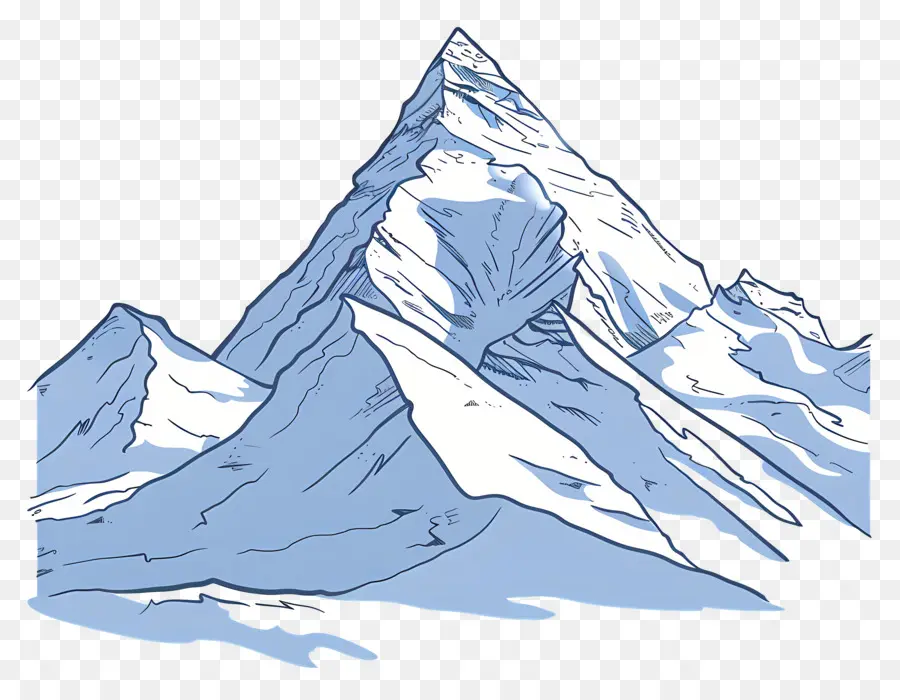 El Monte Everest，Montaña Cubierta De Nieve PNG