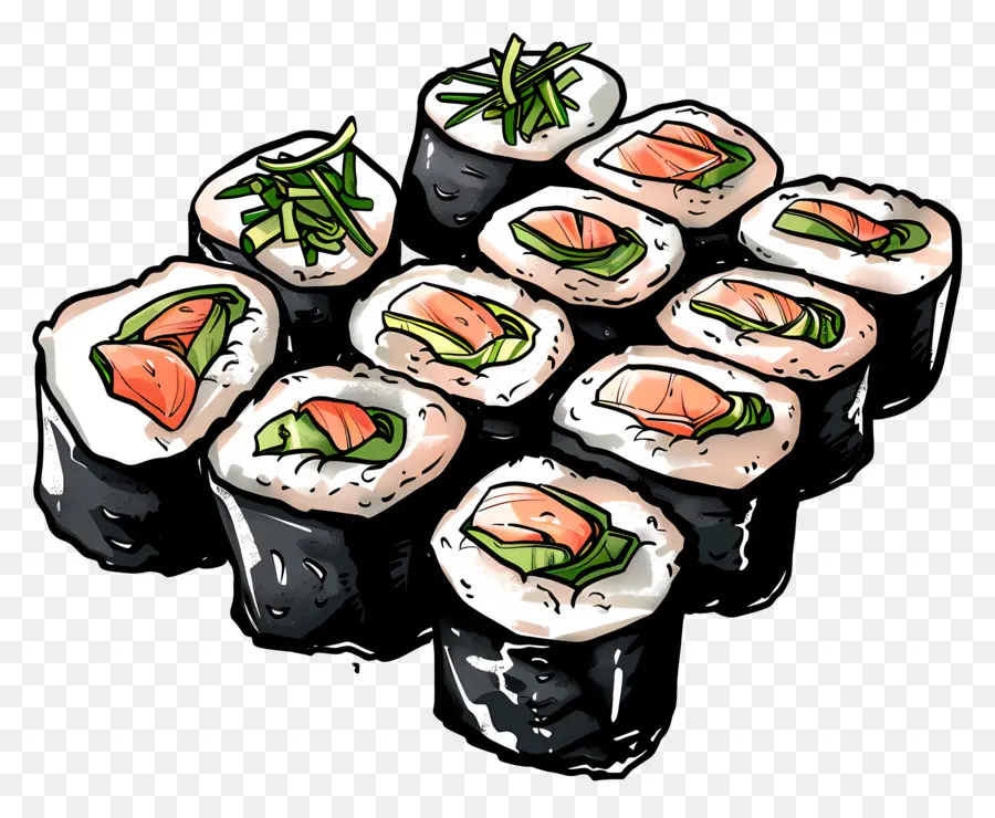 Rollos，Sushi PNG