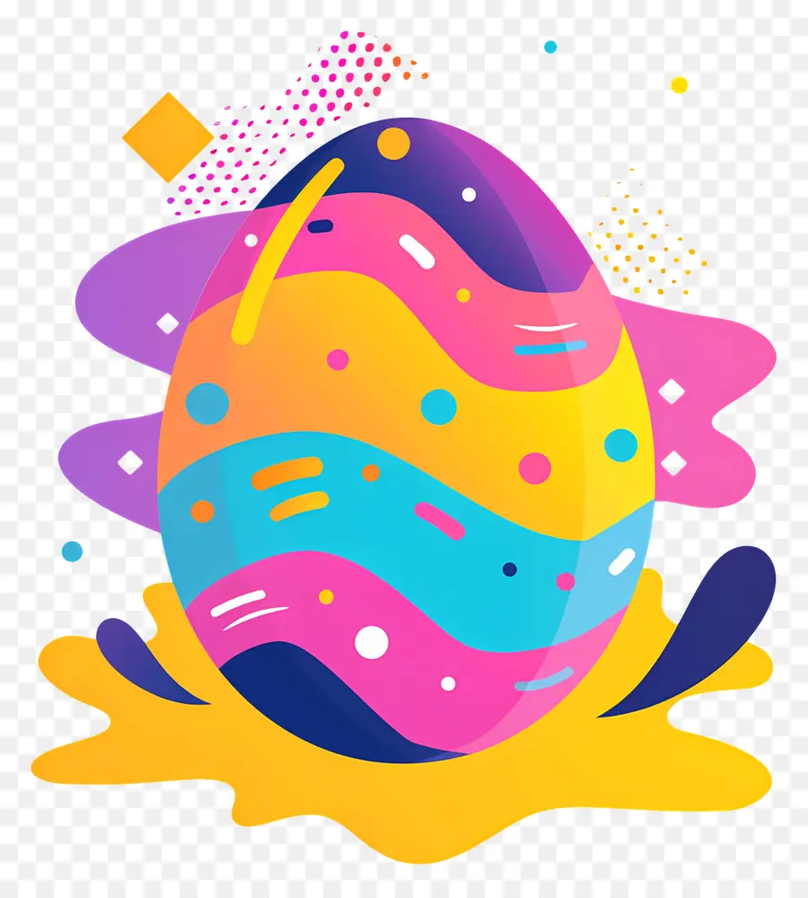 Huevo De Pascua，Huevo Pintado PNG