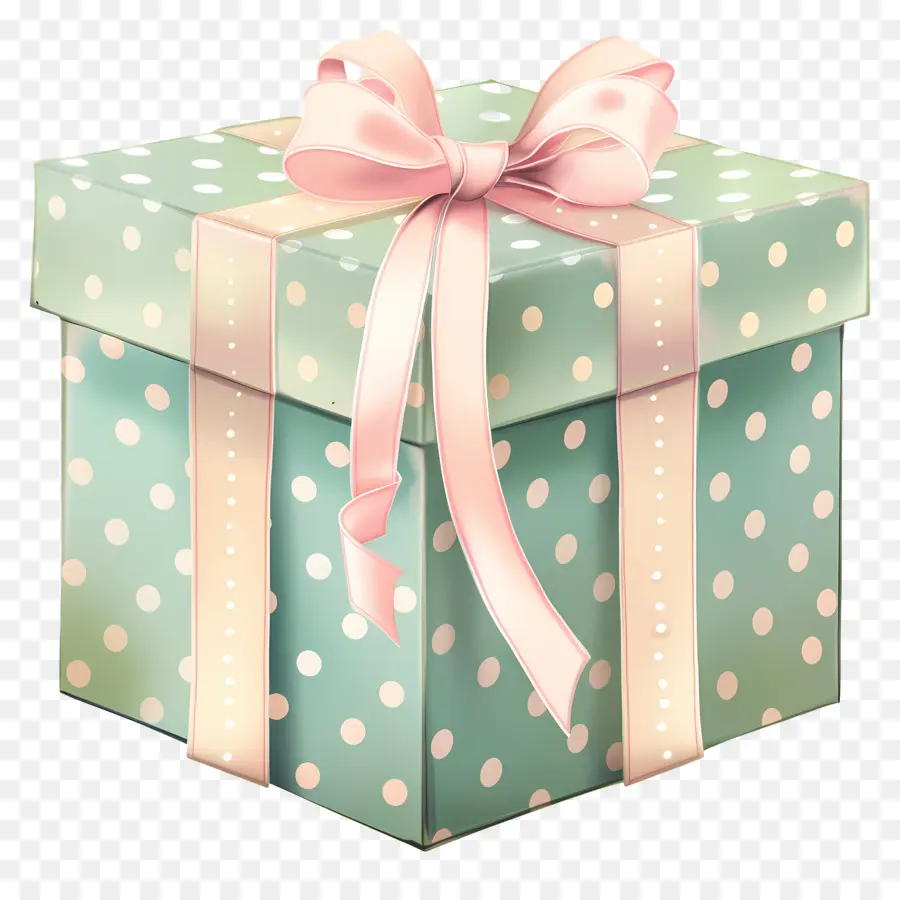 Caja De Regalo，Lazo Rosa PNG