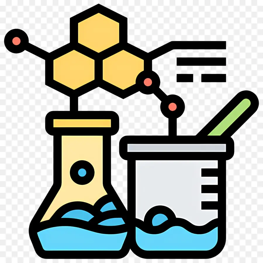 La Química，Vaso De Vidrio PNG