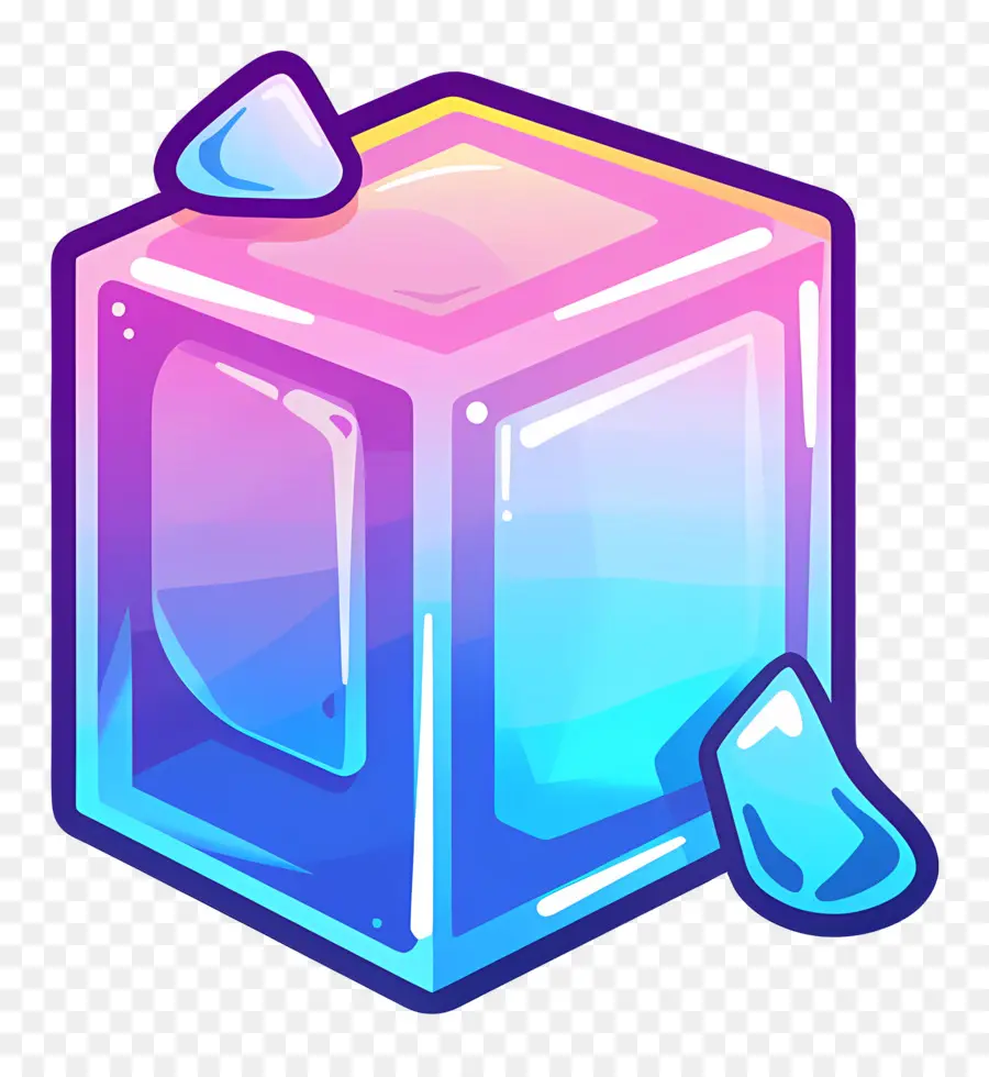 Cubo De Hielo，Cubo De Cristal PNG