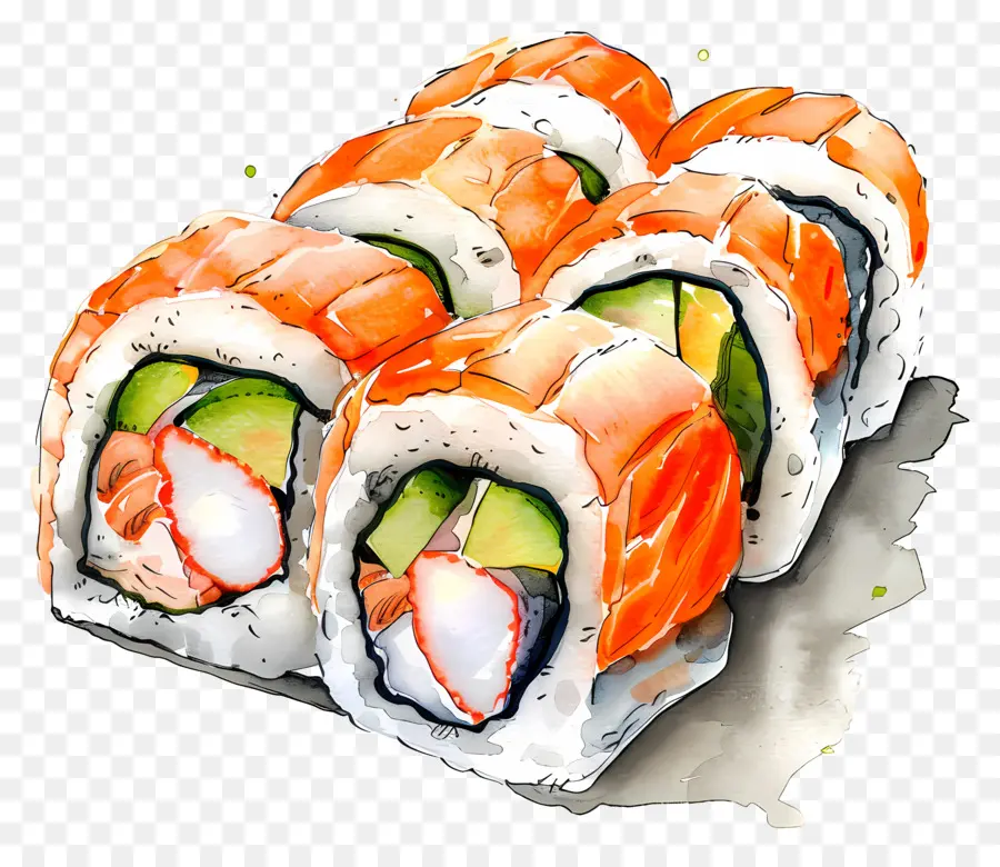 Rollos De Sushi，Japonés PNG