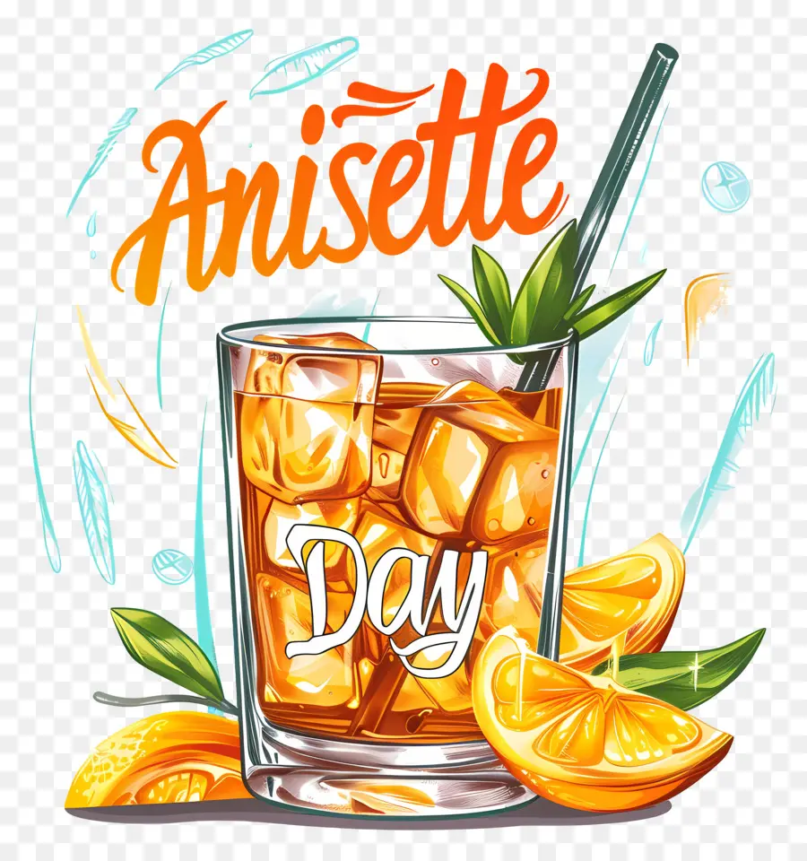 Día De Anisette，Té Helado PNG