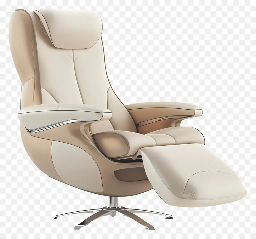 Sillón Reclinable，Reclinable De Cuero Beige PNG