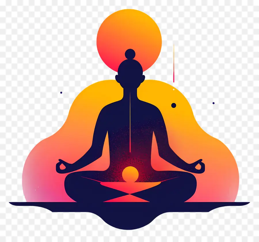 La Meditación，Posición De Loto PNG