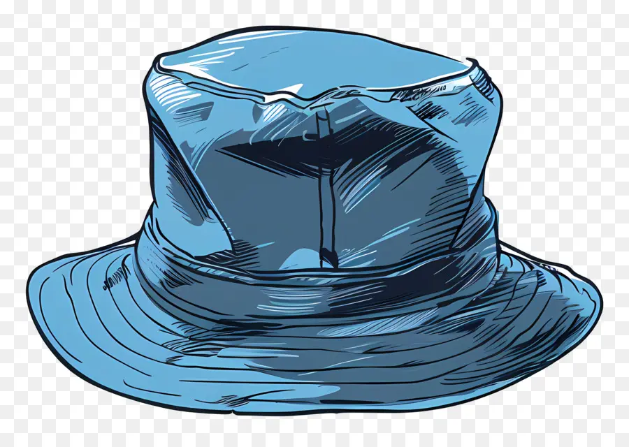 Sombrero De Cubo，Sombrero Azul PNG