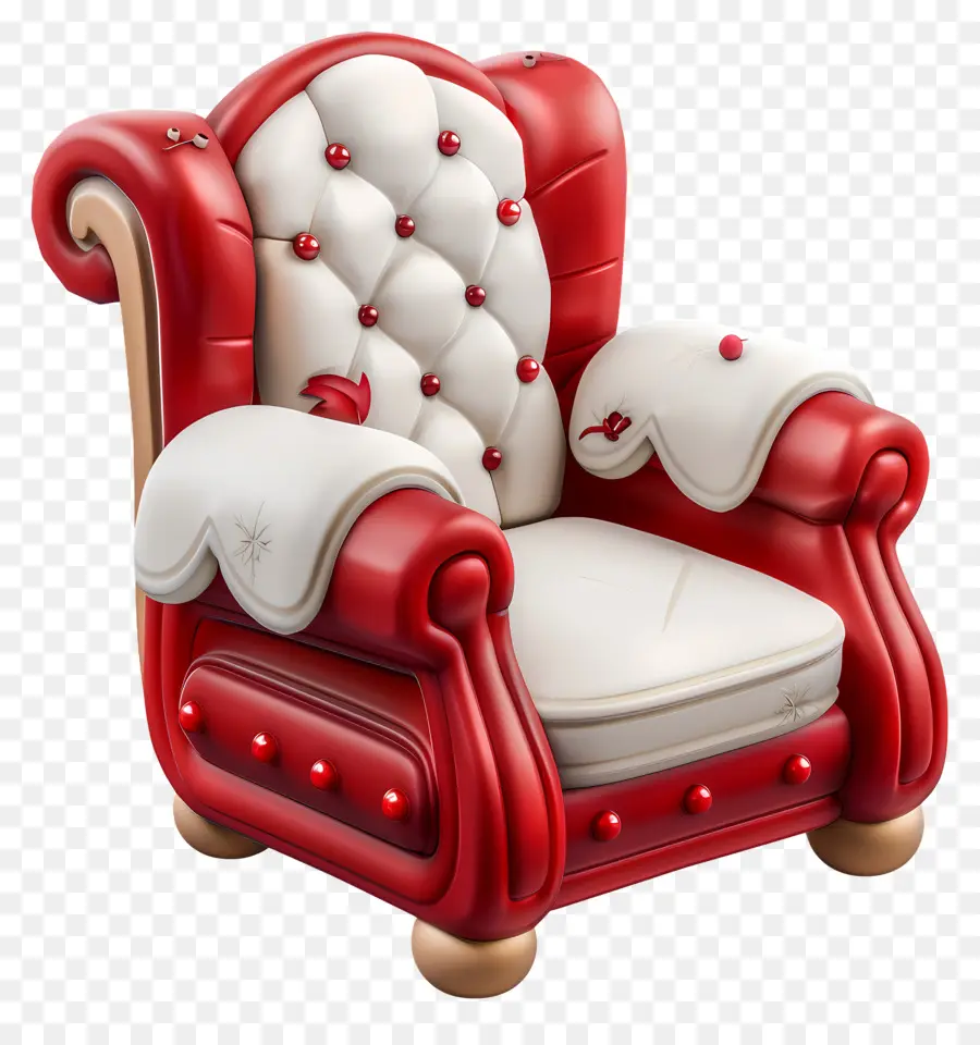 Sillón，Sillón De Cuero Rojo PNG