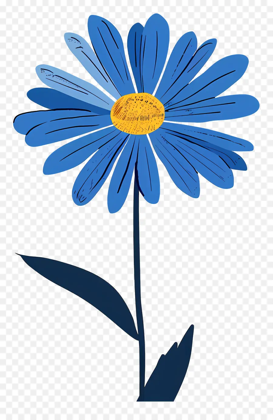 Blue Daisy，Los Pétalos De Las Flores PNG