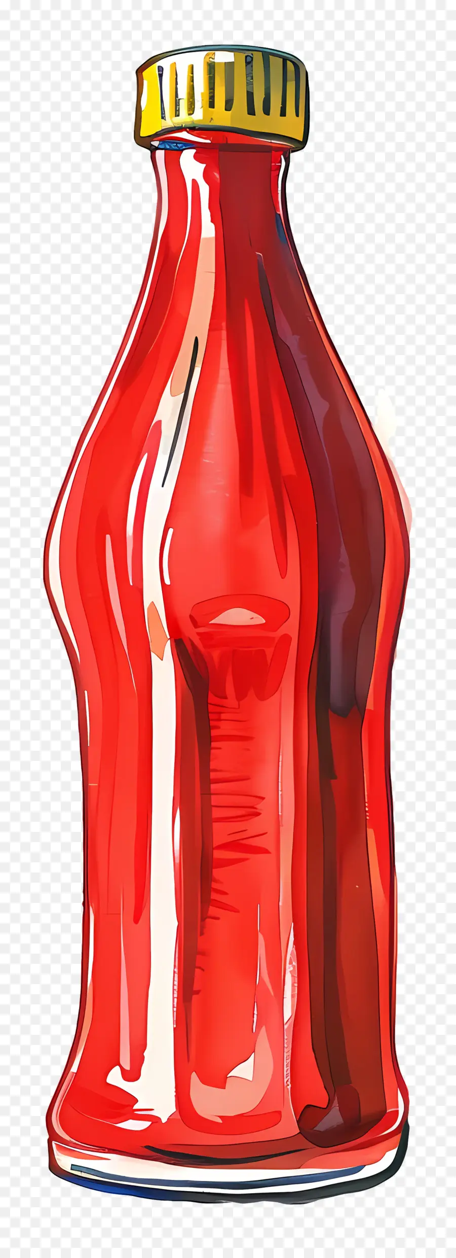 Botella De Ketchup，Botella De Vidrio Rojo PNG