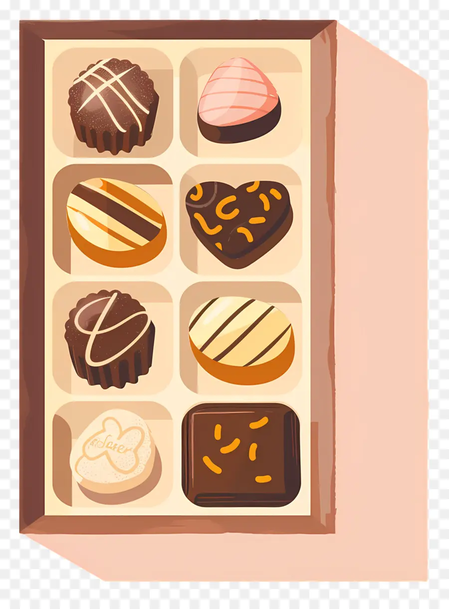 Caja De Chocolate，Chocolate PNG