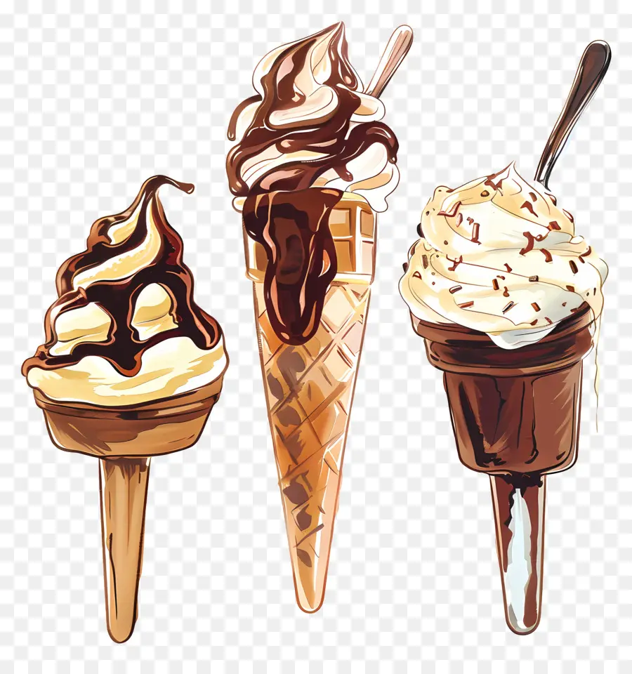 Helado，Postre PNG