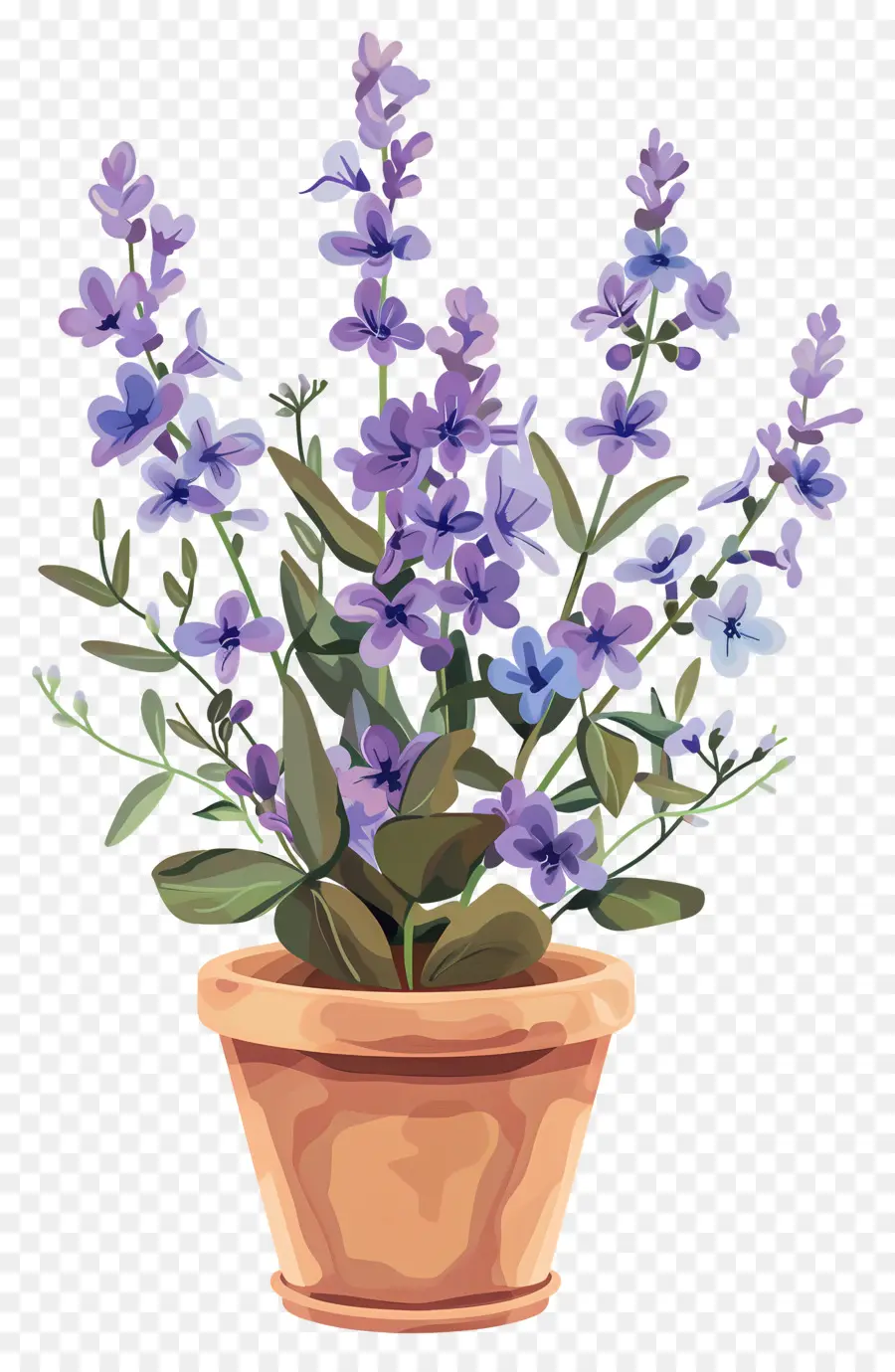 Flores De Color Lila，Flores De Color Púrpura PNG