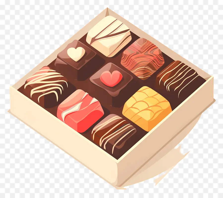 Caja De Chocolate，Chocolate PNG