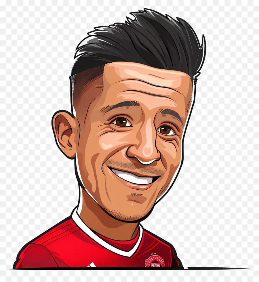 Alexis Sánchez，Hombre De Dibujos Animados PNG