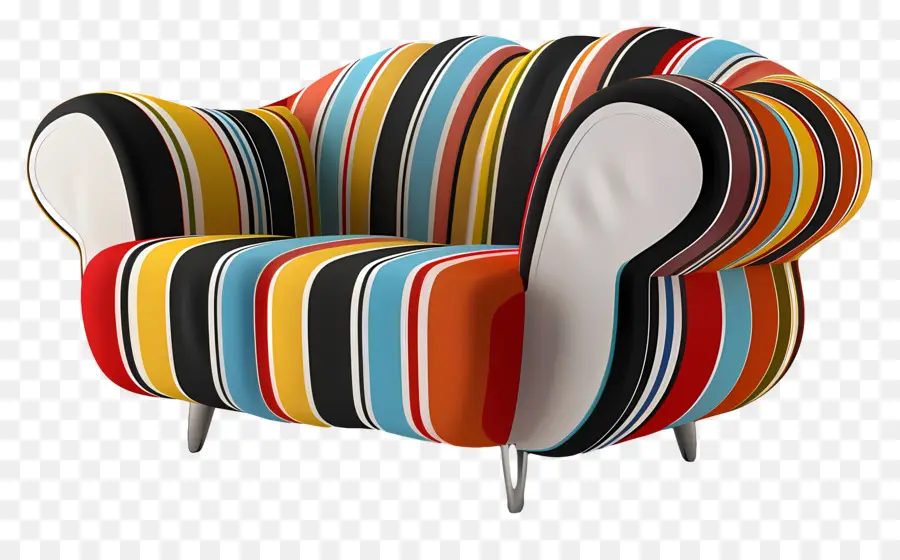 El Sofá，Sillón Colorido PNG