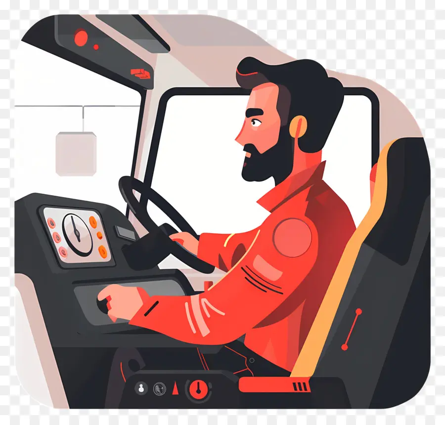Conductor De Autobús，La Conducción De Automóviles PNG