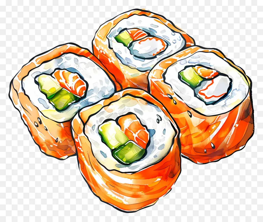 Rollos，Rollos De Sushi PNG