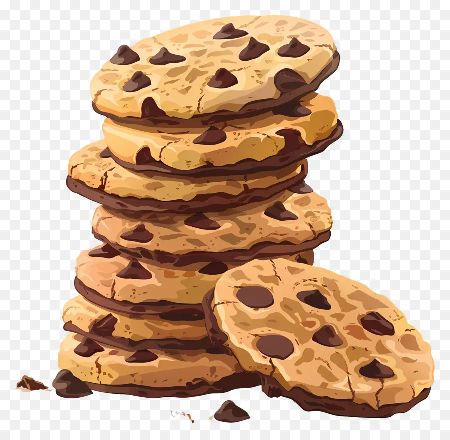 Las Cookies，Galletas Con Chispas De Chocolate PNG