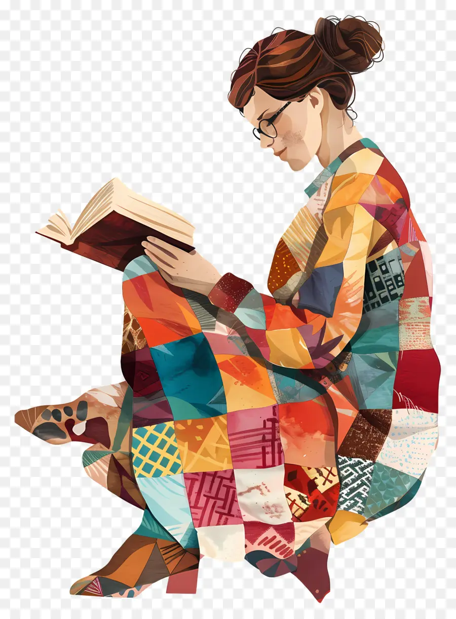 Mujer Joven，Libro De Lectura PNG