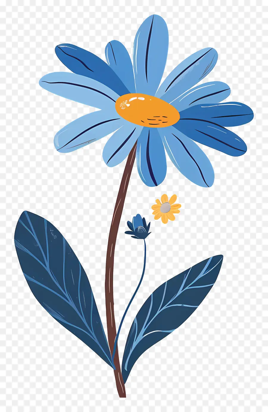 Blue Daisy，Flor De La Margarita PNG