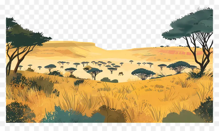 El Parque Nacional De Serengeti，Paisaje PNG