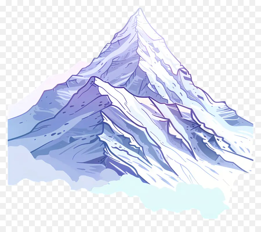 El Monte Everest，Montaña Nevada PNG