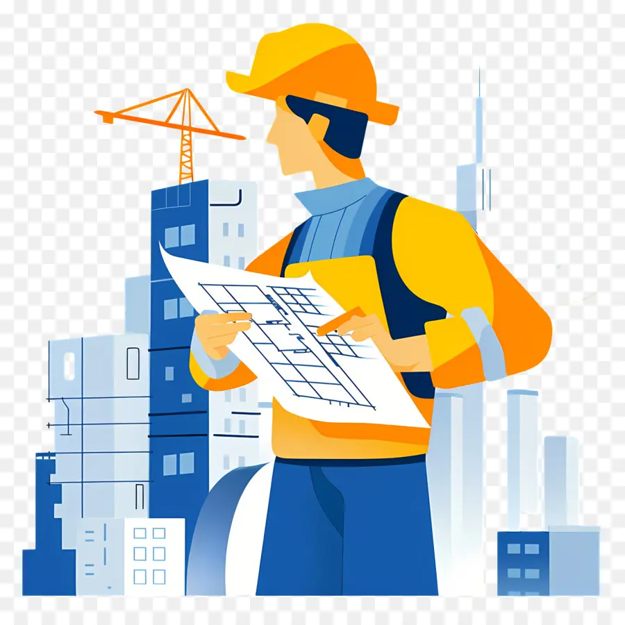 Arquitecto，Trabajador De La Construcción PNG