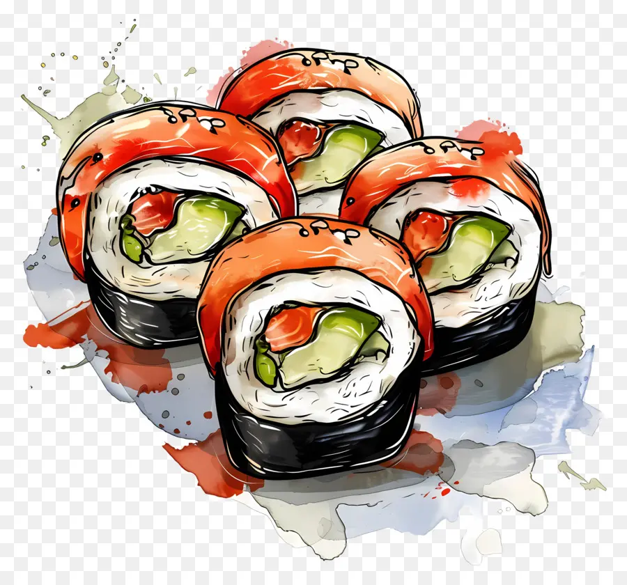 Rollos，Sushi PNG