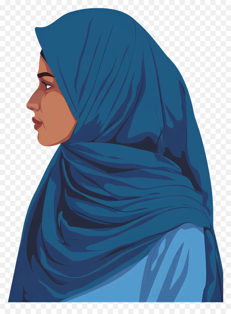 Mujer En Hijab，Perfil PNG