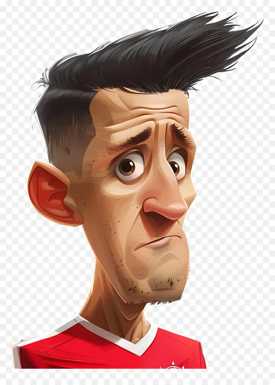 Alexis Sánchez，Hombre De Dibujos Animados PNG