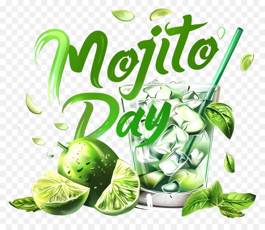 Día De Mojito，El Té De Menta PNG