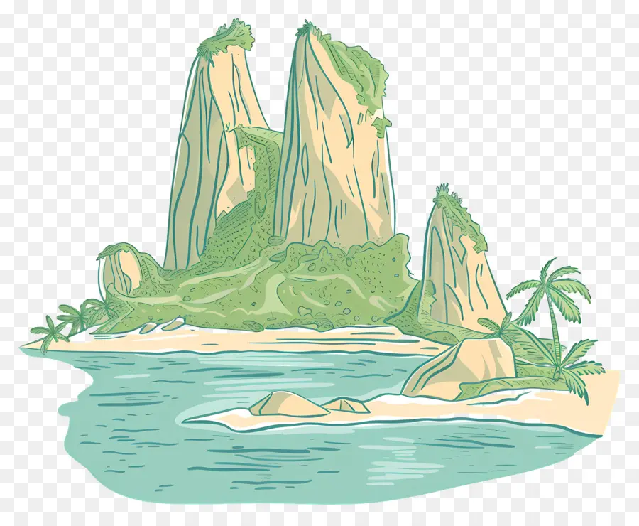 La Isla，Formación De Roca PNG