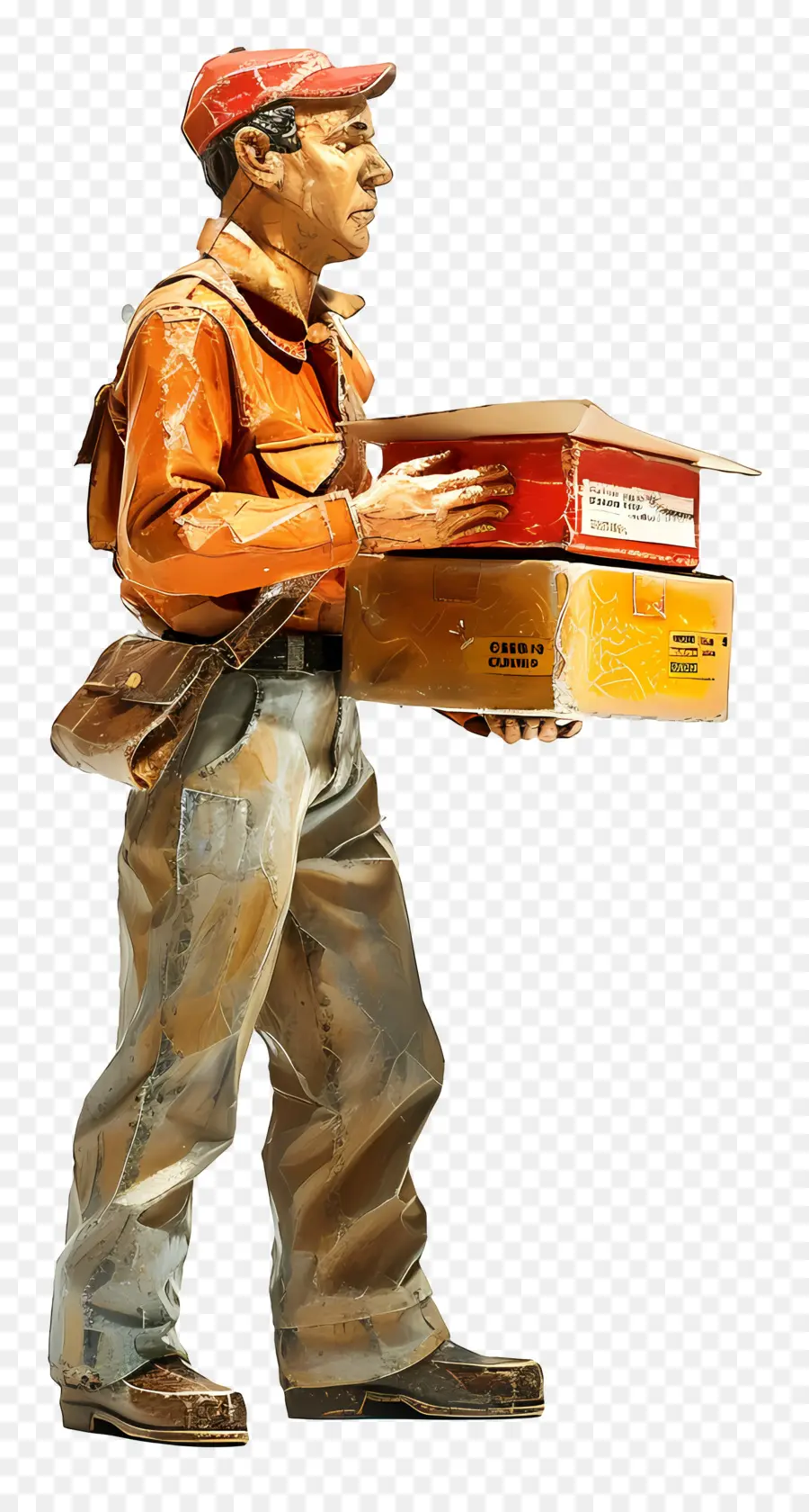 Trabajador De Correos，Hombre De Entrega PNG