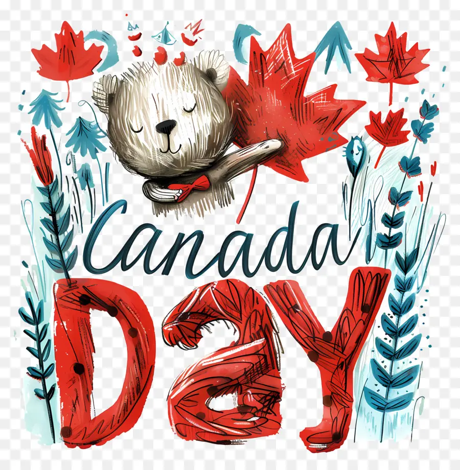 Día De Canadá，Oso PNG