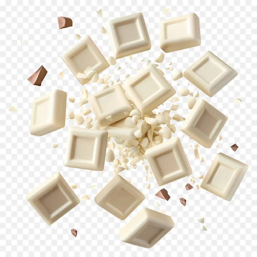 Chocolate Blanco，Trozos PNG