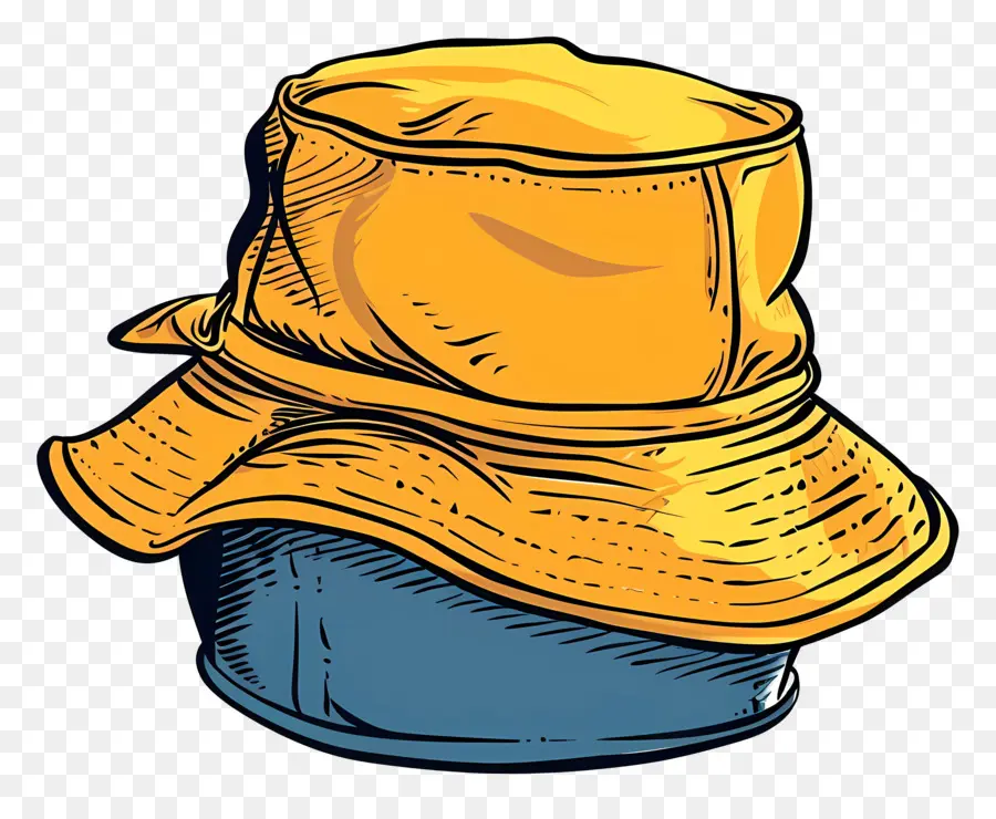 Sombrero De Cubo，Sombrero Amarillo PNG