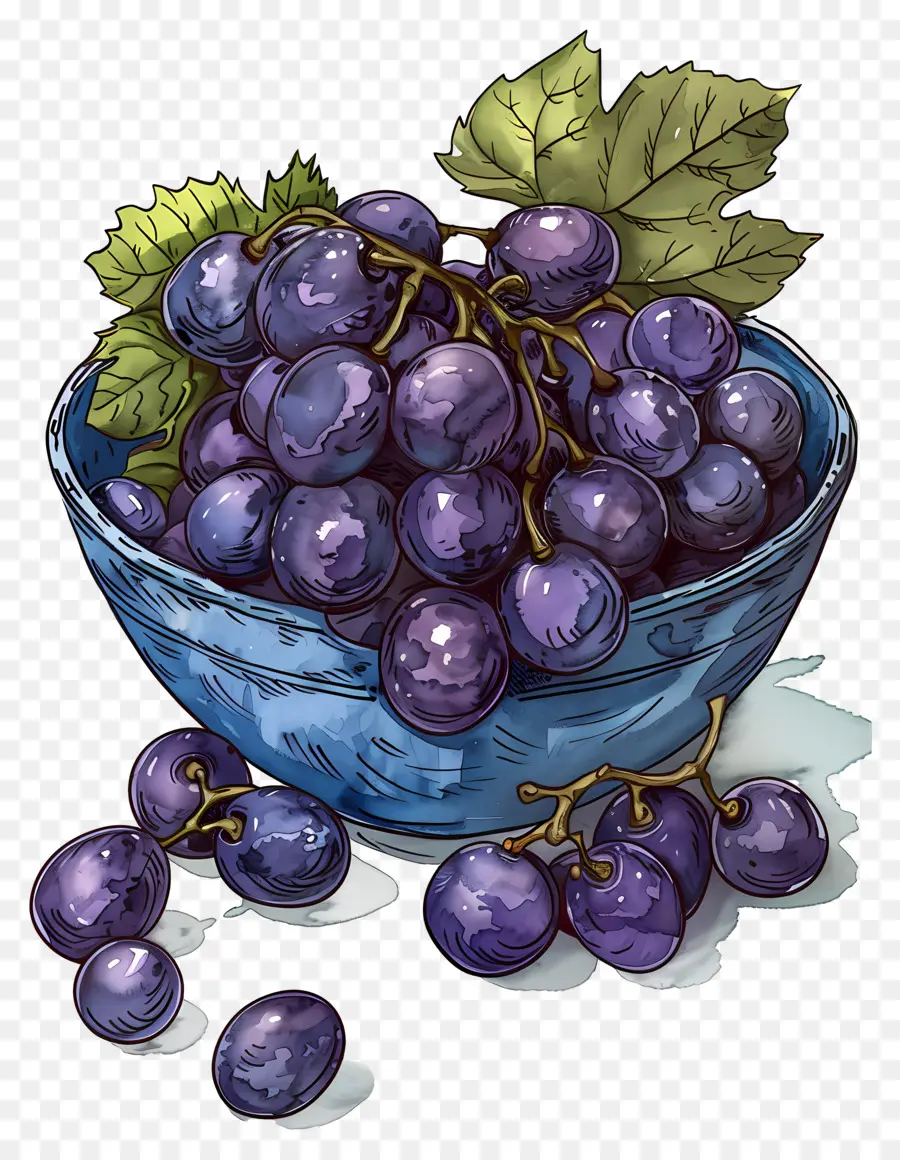 Tazón De Uvas，Fruta PNG