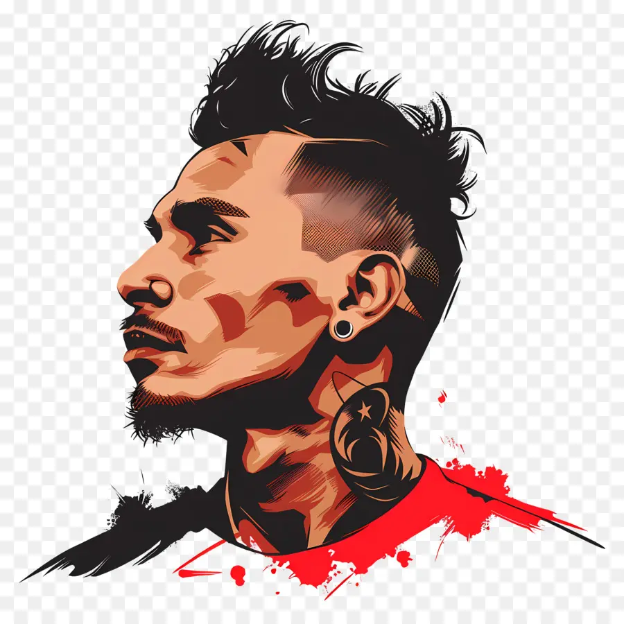 Paolo Guerrero，Cuello Tatuaje PNG