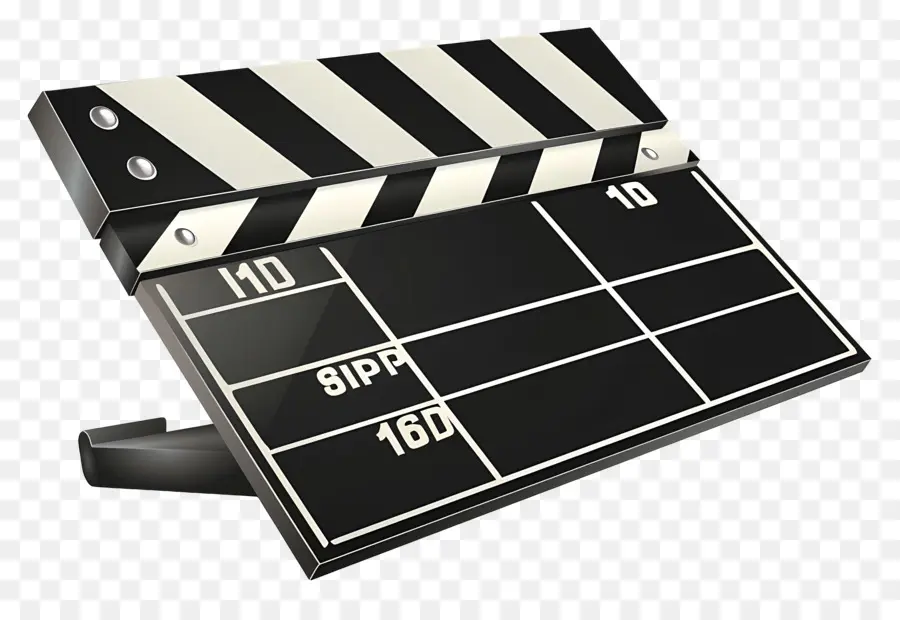 Badajo De La Junta De，Film Blapperboard PNG